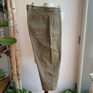 Everlane The Utility Barrel Pant, Dark Moss Green, US 14